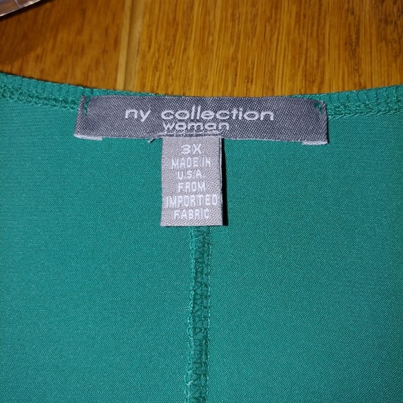 Gorgeous green NY Collection top - Picture 3 of 7